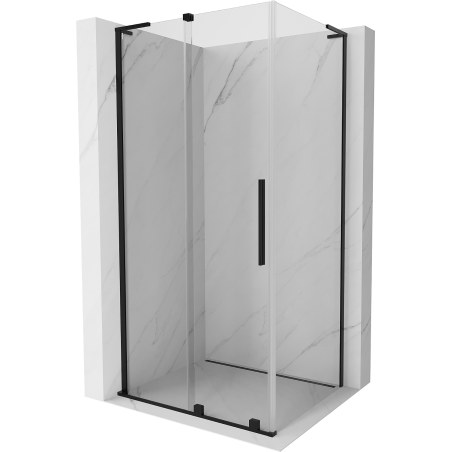 Cabine de douche coulissante Mexen Velar L 100 x 70 cm, transparent, noir - 871-100-070-03-70