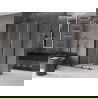 Mexen Velar L cabine de douche coulissante 100 x 85 cm, transparente, noire - 871-100-085-03-70