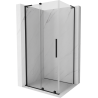 Mexen Velar L cabine de douche coulissante 110 x 90 cm, transparente, noire - 871-110-090-03-70