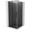Mexen Velar L cabine de douche coulissante 90 x 90 cm, graphite, noir - 871-090-090-43-70