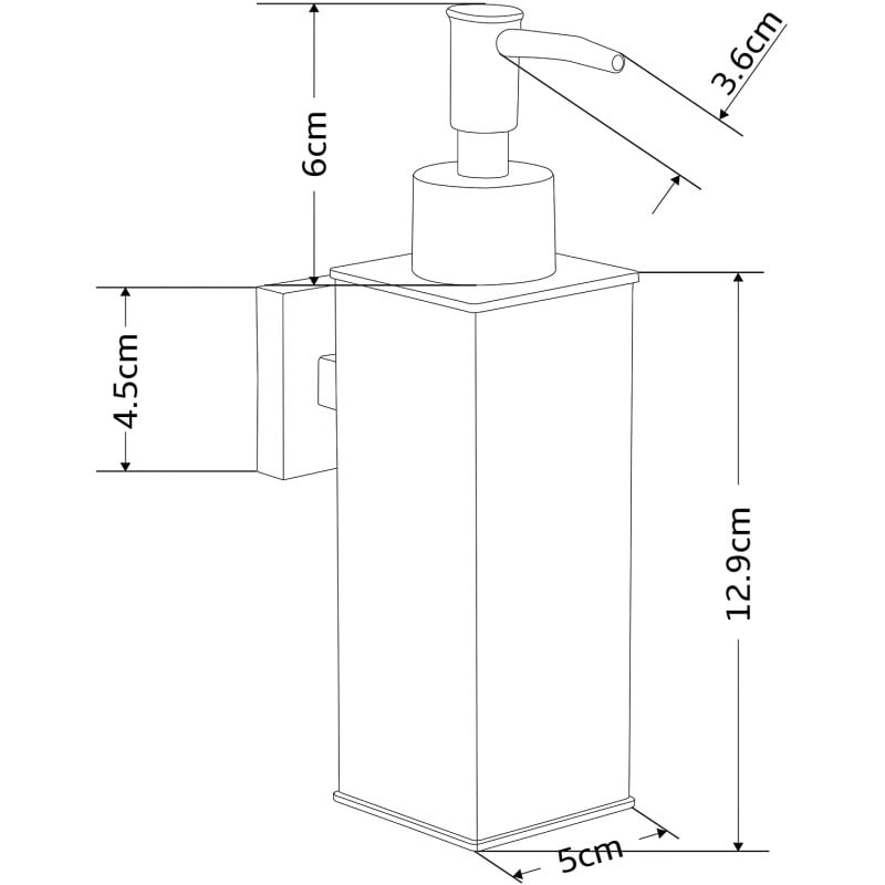 Mexen distributeur de savon, chrome - 70628-00