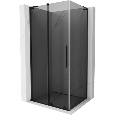 Mexen Velar L cabine de douche coulissante 100 x 120 cm, graphite, noir - 871-100-120-43-70