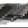 Mexen Velar L cabine de douche coulissante 120 x 85 cm, graphite, noir - 871-120-085-43-70