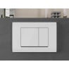 Mexen Fenix Air 01 bouton de chasse d'eau pneumatique, blanc brillant - 6A0100