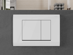 Mexen Fenix Air 01 bouton de chasse pneumatique, blanc brillant - 6A0100