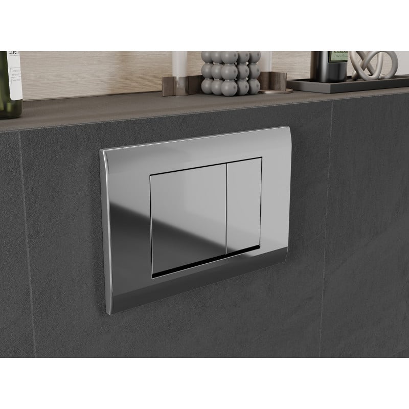 Mexen Fenix Air 01 bouton de chasse pneumatique, chrome brillant - 6A0101
