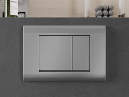 Mexen Fenix Air 01 bouton de chasse pneumatique, chrome mat - 6A0102