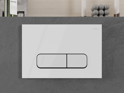 Mexen Fenix Air 02 bouton de chasse pneumatique, blanc brillant - 6A0200