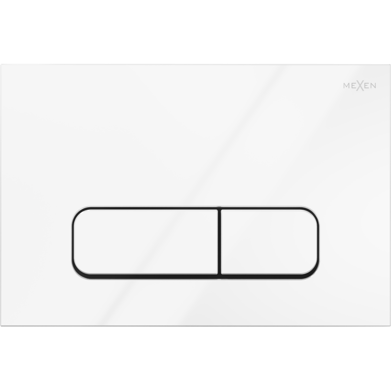 Mexen Fenix Air 02 bouton de chasse pneumatique, blanc brillant - 6A0200