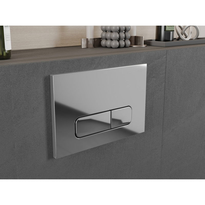 Mexen Fenix Air 02 bouton de chasse d'eau pneumatique, chrome brillant - 6A0201