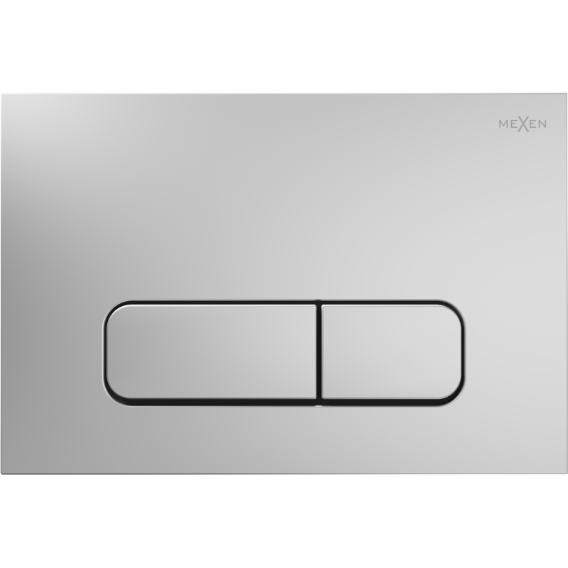 Bouton de chasse d'eau pneumatique Mexen Fenix Air 02, chrome mat - 6A0202