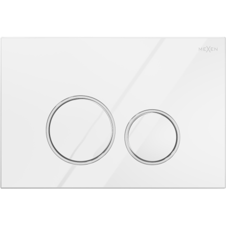 Bouton de chasse pneumatique Mexen Fenix Air 05, blanc brillant - 6A0500