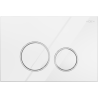 Bouton de chasse pneumatique Mexen Fenix Air 05, blanc brillant - 6A0500