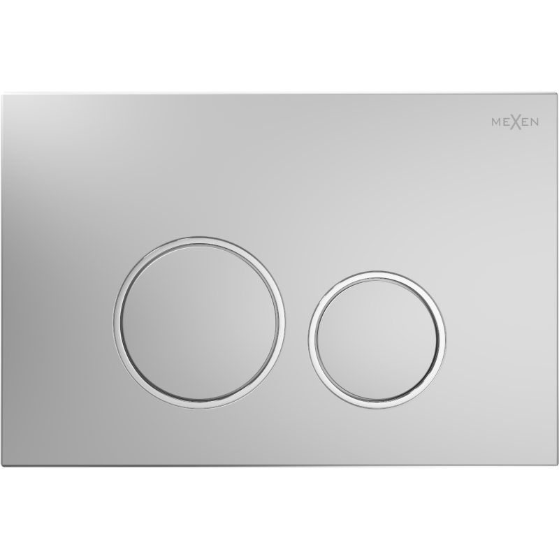 Mexen Fenix Air 05 bouton de chasse pneumatique, chromé mat - 6A0502