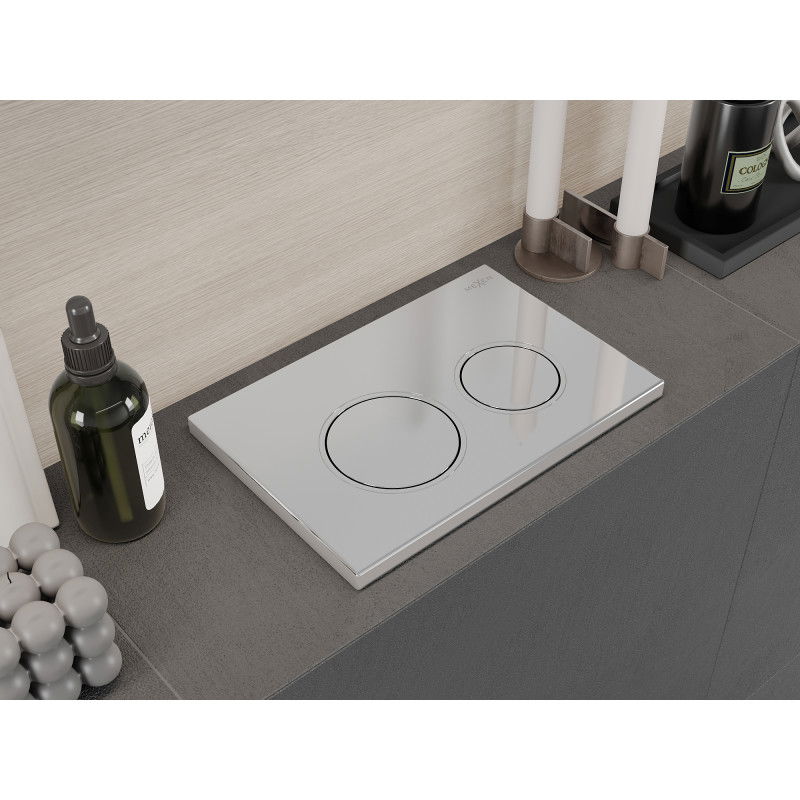 Mexen Fenix Air 07 XS bouton de chasse d'eau pneumatique, chrome brillant - 6A0701