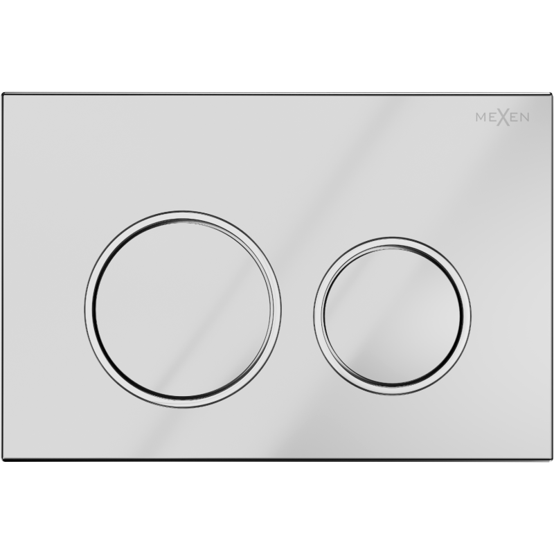 Mexen Fenix Air 07 XS bouton de chasse pneumatique, chrome brillant - 6A0701