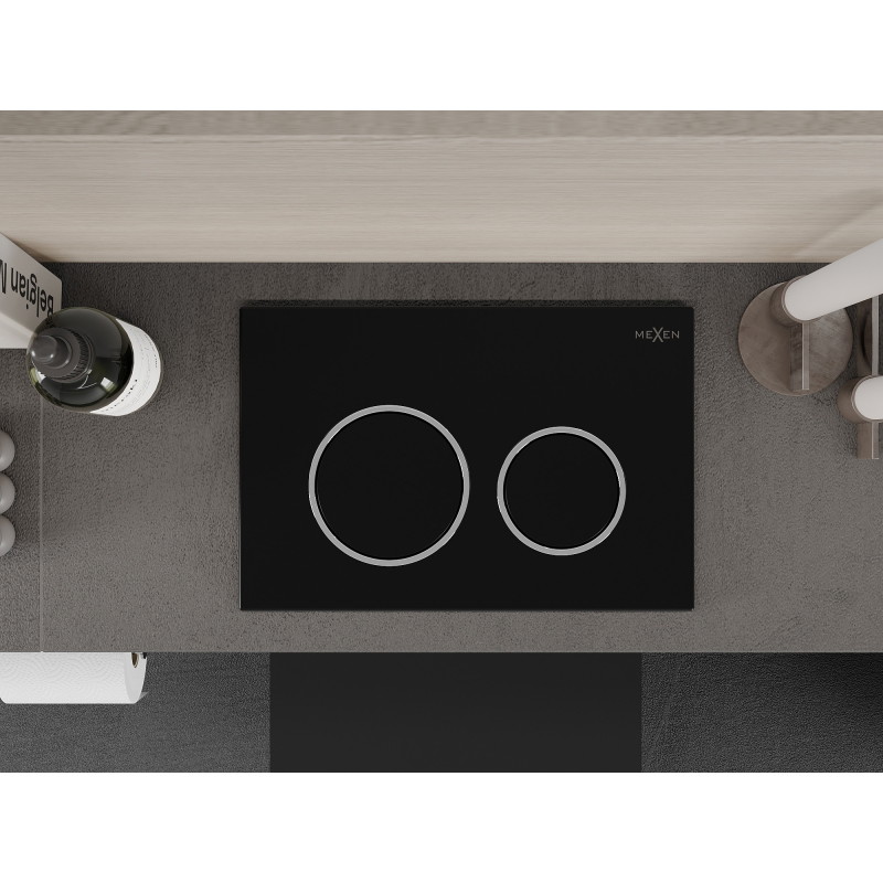 Mexen Fenix Air 07 XS bouton de rinçage pneumatique, noir - 6A0703
