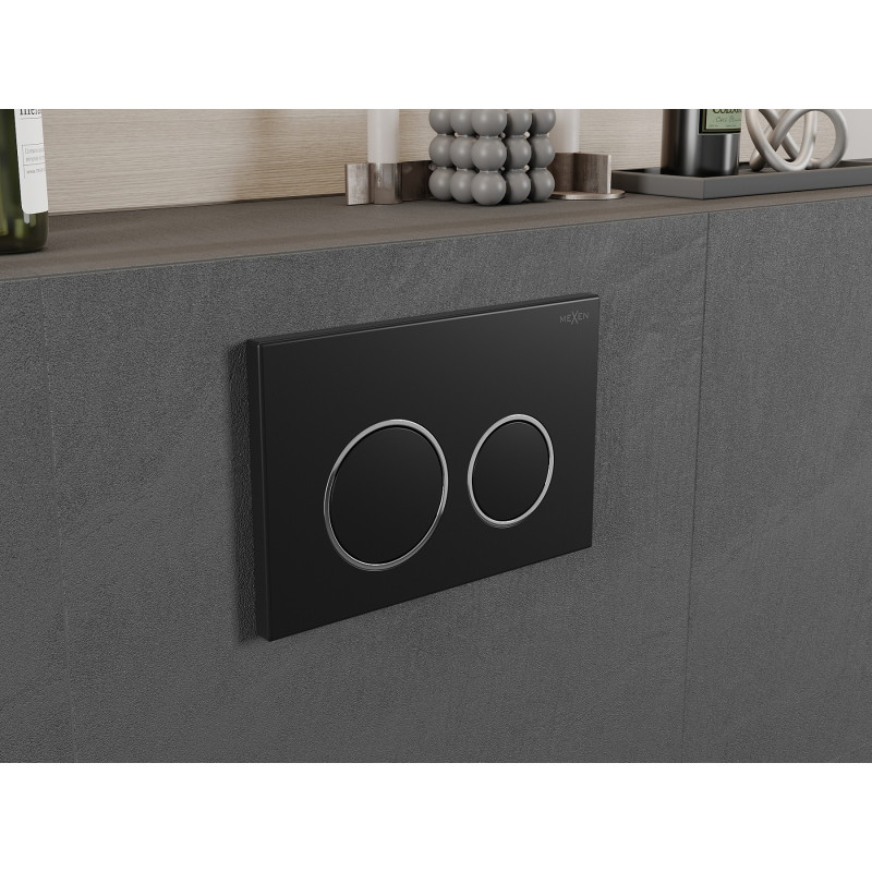 Mexen Fenix Air 07 XS bouton de rinçage pneumatique, noir - 6A0703