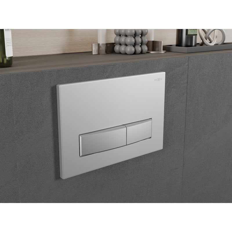 Mexen Fenix Air 09 bouton de chasse pneumatique, chrome mat - 6A0902