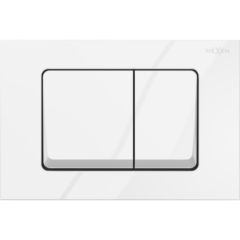 Mexen Fenix Air 10 XS bouton de chasse pneumatique, blanc brillant - 6A1000