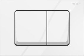 Mexen Fenix Air 10 XS bouton de chasse pneumatique, blanc brillant - 6A1000