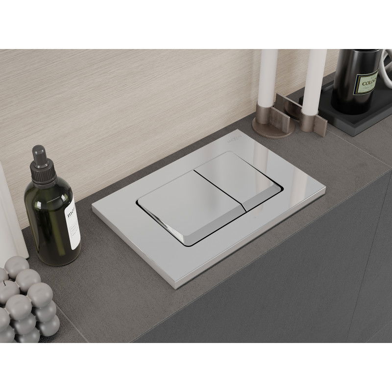 Mexen Fenix Air 10 XS bouton de chasse pneumatique, chrome brillant - 6A1001