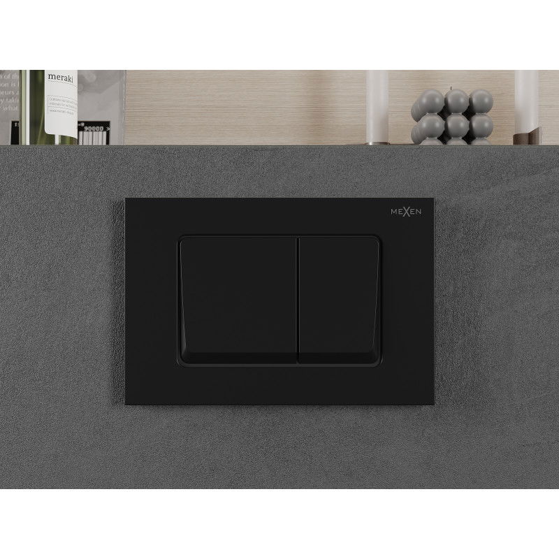 Mexen Fenix Air 10 XS bouton de chasse pneumatique, noir mat - 6A1003