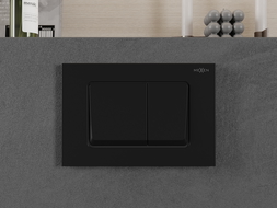 Bouton de chasse pneumatique Mexen Fenix Air 10 XS, noir mat - 6A1003