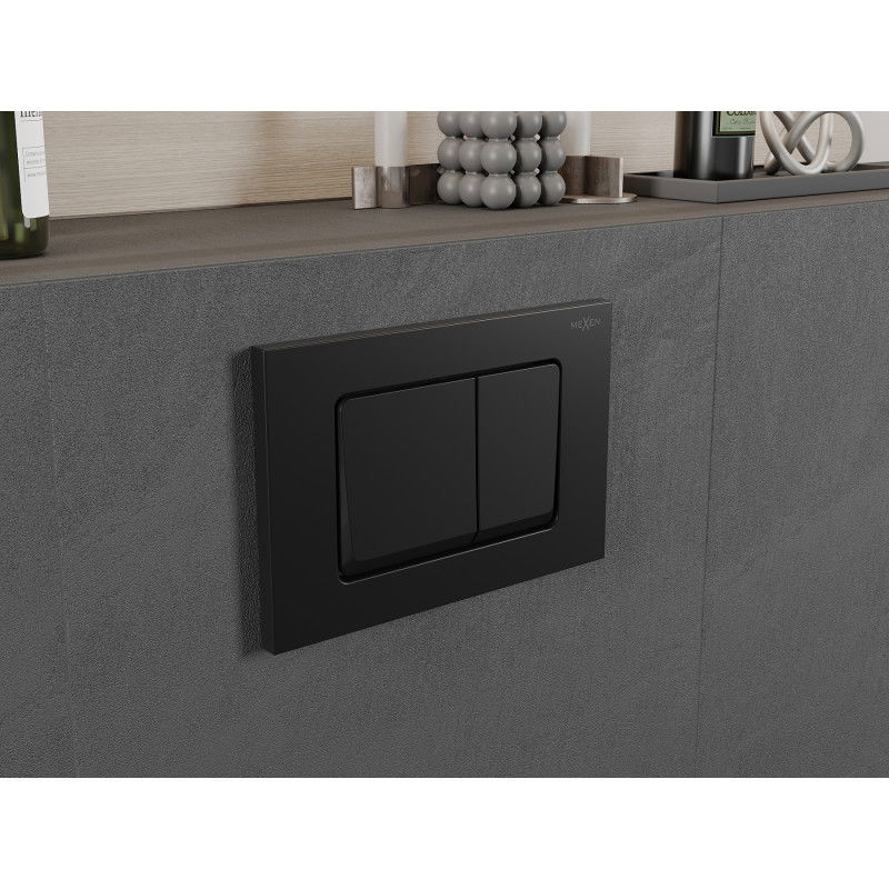Mexen Fenix Air 10 XS bouton de chasse pneumatique, noir mat - 6A1003