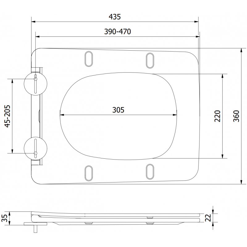 Mexen Vera abattant à descente assistée slim, duroplast, blanc brillant - 39164000