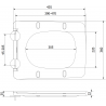 Mexen Vera siège de toilette à fermeture douce slim, duroplast, noir mat - 39164085