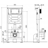 Mexen Fenix Slim cadre encastré pour WC - 60100