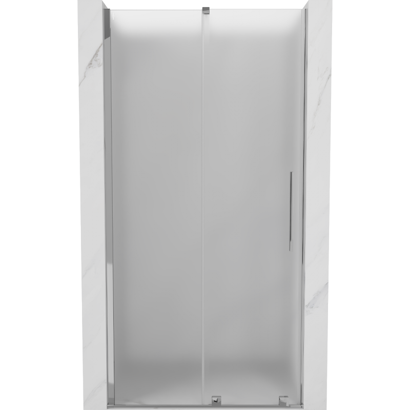 Mexen Velar porte de douche coulissante 110 cm, givre, chrome - 871-110-000-31-01