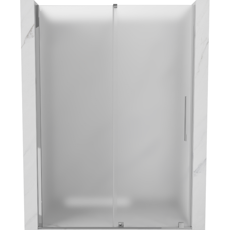 Mexen Velar portes de douche coulissantes 130 cm, givré, chrome - 871-130-000-31-01