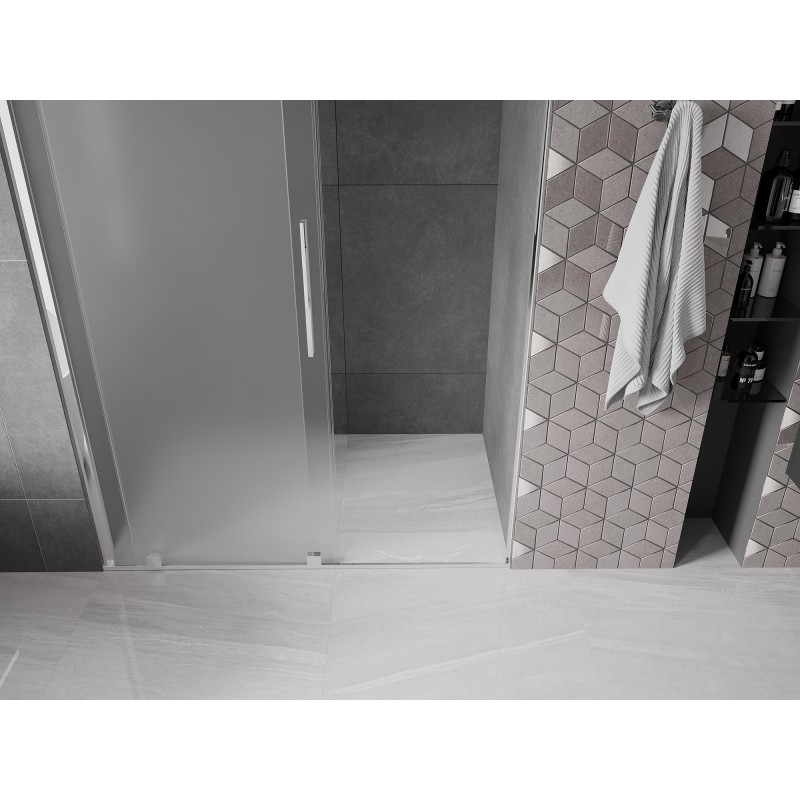 Mexen Velar porte de douche coulissante 150 cm, givre, chrome - 871-150-000-31-01