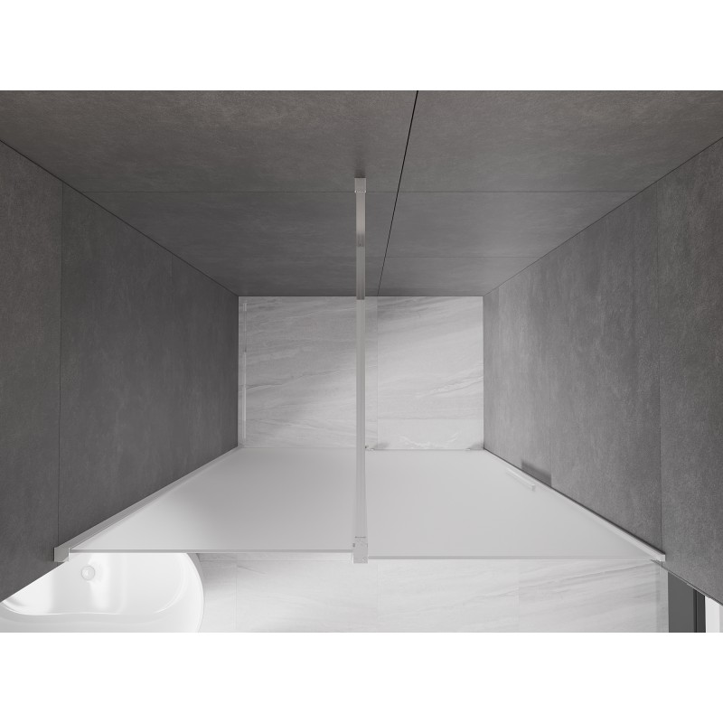 Mexen Velar porte de douche coulissante 150 cm, givre, chrome - 871-150-000-31-01