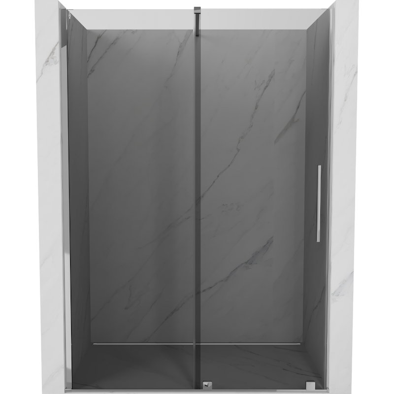 Mexen Velar portes de douche coulissantes 140 cm, graphite, chrome - 871-140-000-41-01