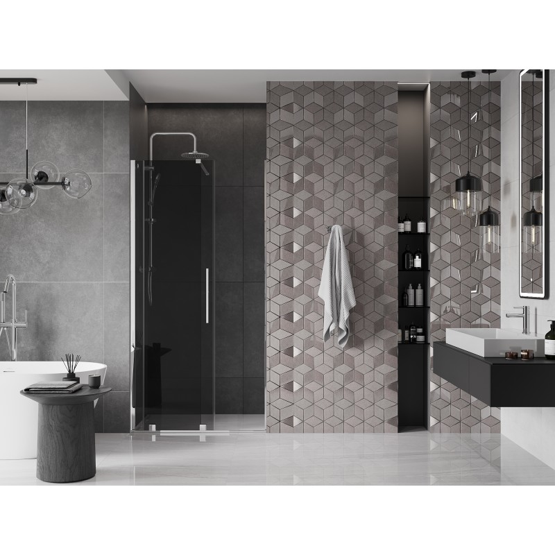 Mexen Velar porte de douche coulissante 110 cm, graphite, chrome - 871-110-000-41-01
