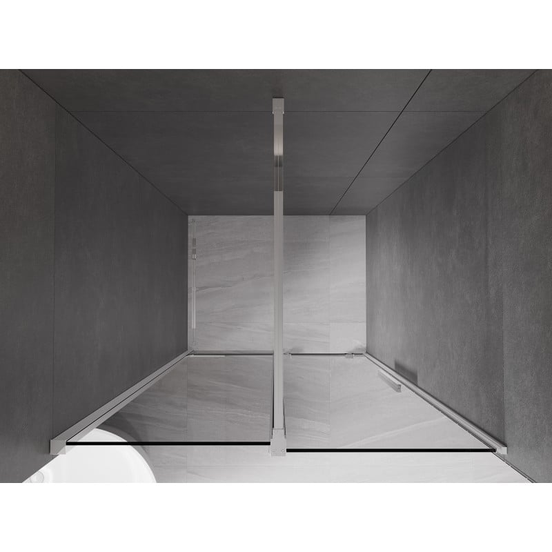 Mexen Velar porte de douche coulissante 110 cm, graphite, chrome - 871-110-000-41-01