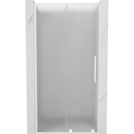 Mexen Velar porte de douche coulissante 100 cm, givrée, blanche - 871-100-000-31-20