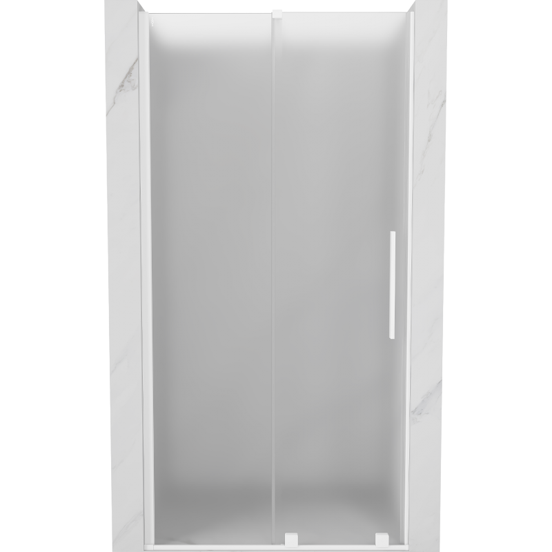 Mexen Velar portes de douche coulissantes 90 cm, givré, blanc - 871-090-000-31-20