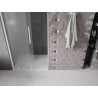 Mexen Velar porte de douche coulissante 120 cm, givrée, blanche - 871-120-000-31-20