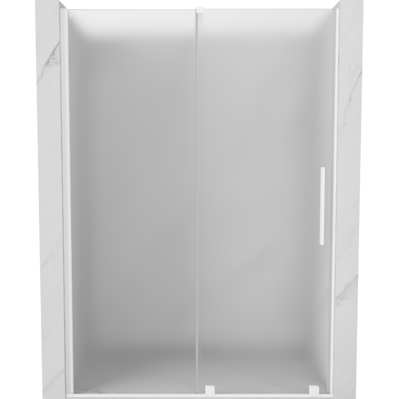 Mexen Velar portes de douche coulissantes 140 cm, givré, blanc - 871-140-000-31-20