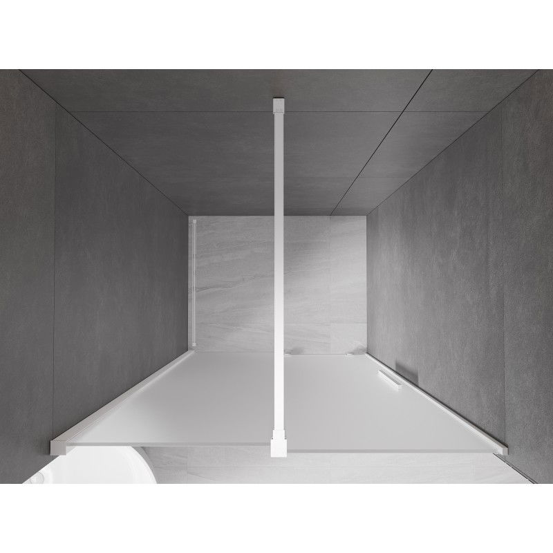Mexen Velar portes de douche coulissantes 100 cm, givre, blanc - 871-100-000-31-20
