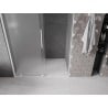 Mexen Velar porte de douche coulissante 140 cm, dépoli, blanc - 871-140-000-31-20