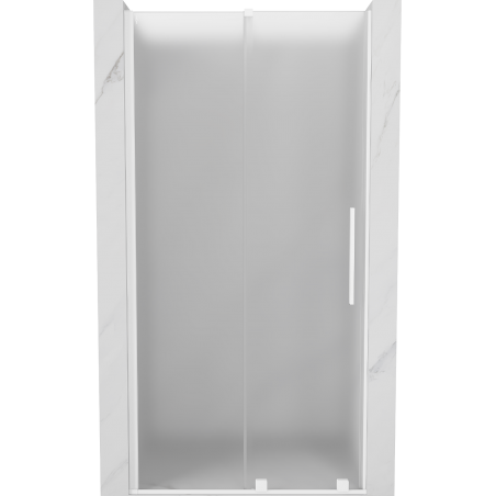 Mexen Velar porte de douche coulissante 120 cm, givrée, blanche - 871-120-000-31-20