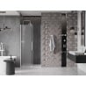 Mexen Velar porte de douche coulissante 120 cm, givrée, blanche - 871-120-000-31-20