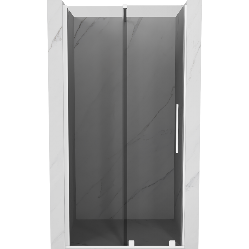 Mexen Velar porte de douche coulissante 90 cm, graphite, blanc - 871-090-000-41-20