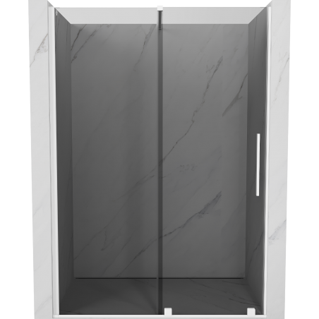 Mexen Velar porte de douche coulissante 140 cm, graphite, blanc - 871-140-000-41-20