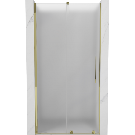 Mexen Velar porte de douche coulissante 100 cm, givré, doré - 871-100-000-31-50